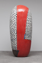 Hand-built glazed ceramic | approx 72'' tall | Collection of the Racine Art Museum, WI | Photo credit: Colin Conces